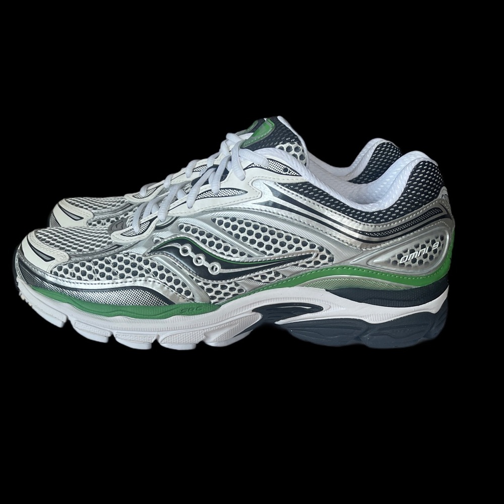Saucony PROGRID OMNI 9 Silver/Green Men’s size 11 Lifestyle runners *NEW* - Picture 2 of 10